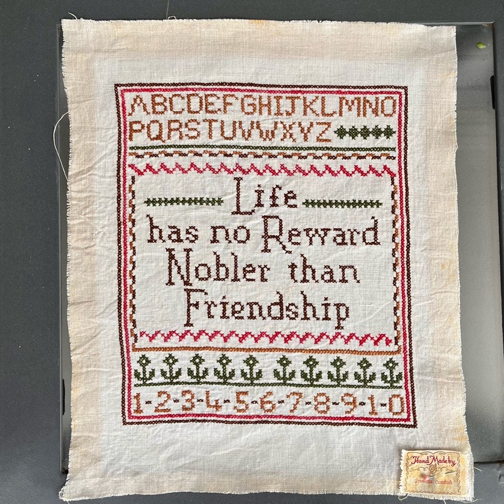 Vintage Cross-stitch Sampler